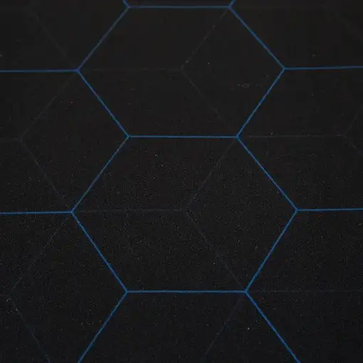 iggual Hexa 1 Alfombrilla de ratón para juegos Negro, Azul