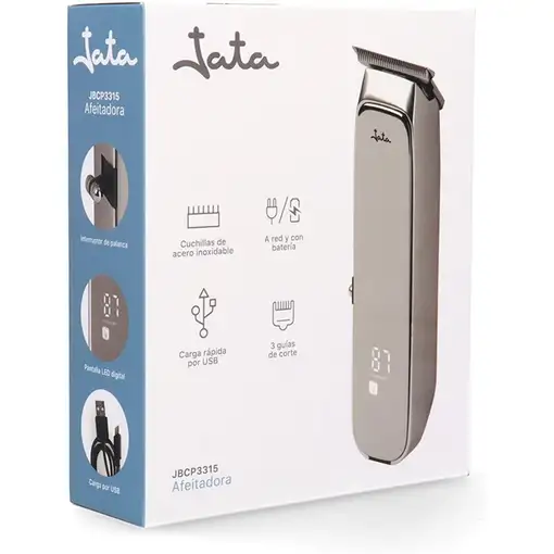JATA JBCP3315 cortadora de pelo y maquinilla Negro, Gris Litio