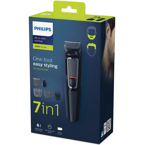 Philips MULTIGROOM Series 3000 Cara y cabello 7 en 1 con 7 herramientas