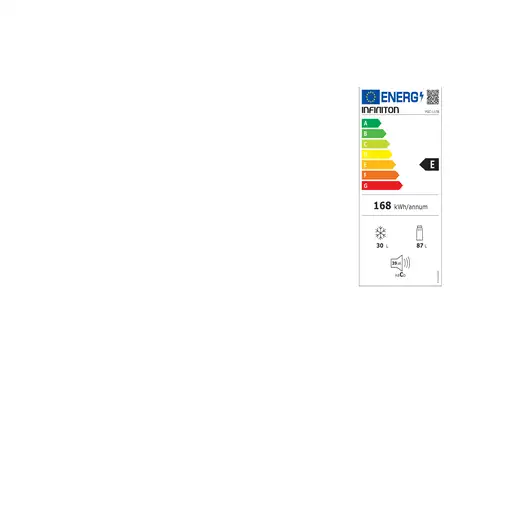 Nevera y congelador Independiente 117 L Negro FGC-117B INFINITON
