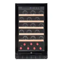 Vinoteca 40 botellas 40GC 1T Encastrable Negra