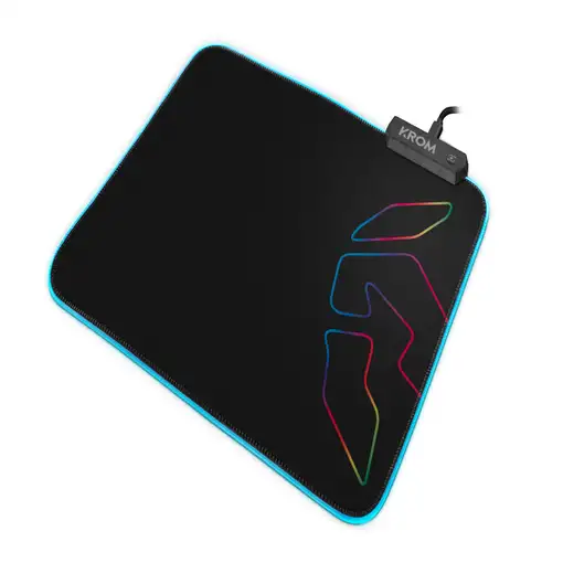 Krom Knout RGB Alfombrilla de ratón para juegos Negro