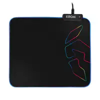 Krom Knout RGB Alfombrilla de ratón para juegos Negro