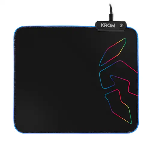 Krom Knout RGB Alfombrilla de ratón para juegos Negro