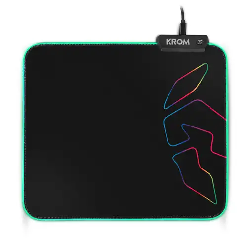 Krom Knout RGB Alfombrilla de ratón para juegos Negro