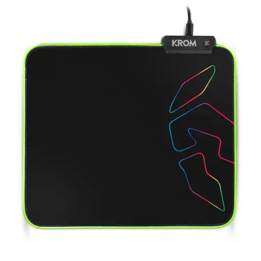 Krom Knout RGB Alfombrilla de ratón para juegos Negro