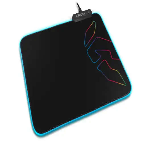 Krom Knout RGB Alfombrilla de ratón para juegos Negro