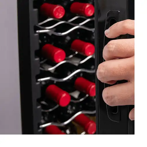 Cecotec GrandSommelier 34030 Nevera de vino Bajo encimera Negro 34 botella(s)