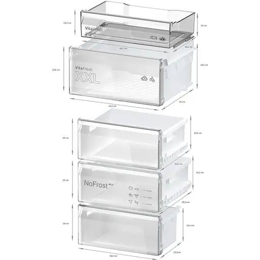 Frigoríficos сombis Independiente 363 L Negro 66644 KGN392XCF BOSCH