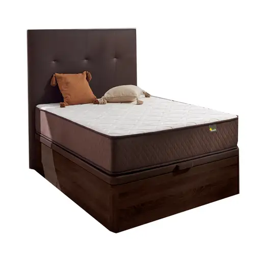 Pack Colchon + Cabecero + Canape Abatible Descansin | 150 x 200 | Chocolate