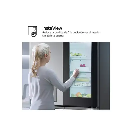 LG InstaView GMG961EVKE nevera puerta lado a lado Independiente 637 L E Negro, Ace