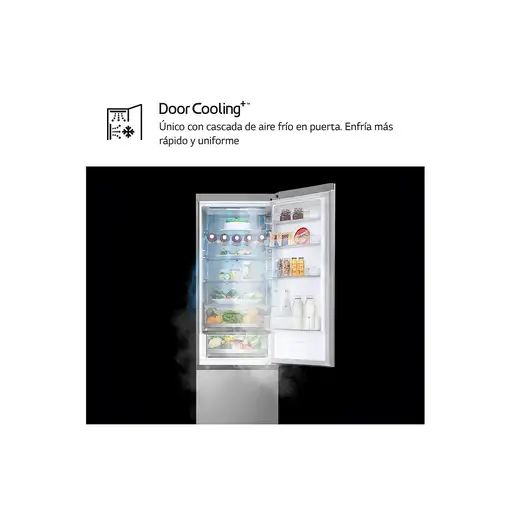 LG GBV5250EPY nevera y congelador Independiente 387 L E Acero inoxidable