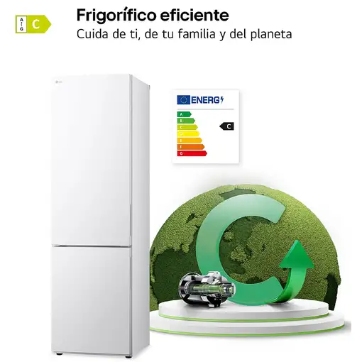 LG GBV22NCCSW nevera y congelador Independiente 387 L C Blanco
