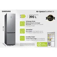 Nevera y congelador Independiente 390 L Acero inoxidable RB38C776CS9/EF SAMSUNG
