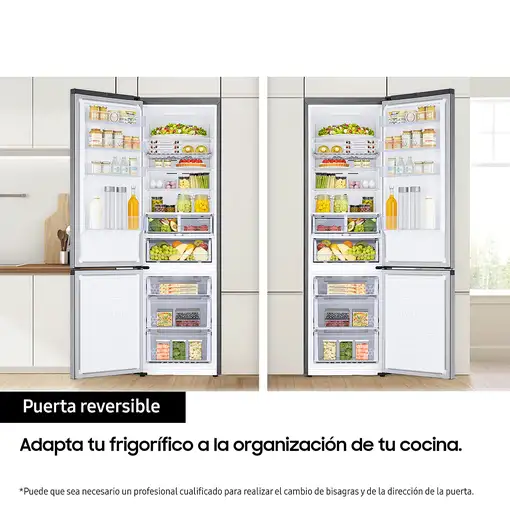Frigoríficos сombis Independiente 390 L Acero inoxidable RB38C602DSA/EF SAMSUNG