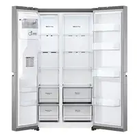 LG GSLV70PZTD nevera puerta lado a lado Independiente 635 L D Metálico, Plata