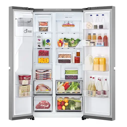 LG GSLC40PYPE nevera puerta lado a lado Independiente 638 L E Plata