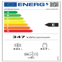 LG GSLC40PYPE nevera puerta lado a lado Independiente 638 L E Plata