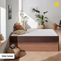 Pack Colchon Descansin + Canape Abatible 105 x 190 | Color Cerezo