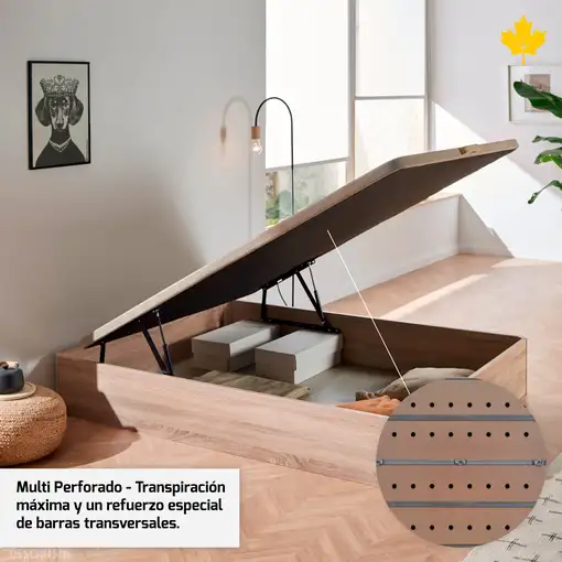 Pack Colchon + Cabecero + Canape Abatible Descansin | 105 x 190 | Beis