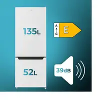 Nevera y congelador Independiente 205 L Blanco 02076 CECOTEC Nevera y congelador Independiente 205 L Blanco 02076 CECOTEC