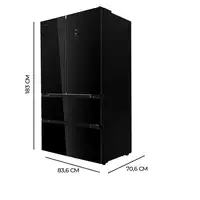 Cecotec Bolero CoolMarket FD 510 Glass E nevera puerta lado a lado Independiente 5