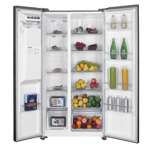 Corbero CFSBSH830NFXICE nevera puerta lado a lado Independiente 513 L E Acero inox
