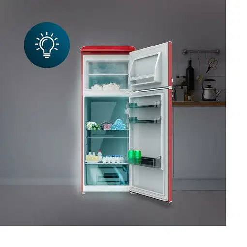 Frigoríficos dos puertas Independiente 215 L Rojo 02751 CECOTEC