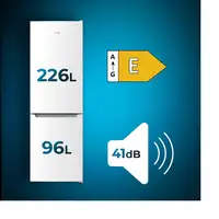 Cecotec Bolero CoolMarket Combi 322 White E Independiente 322 L Blanco
