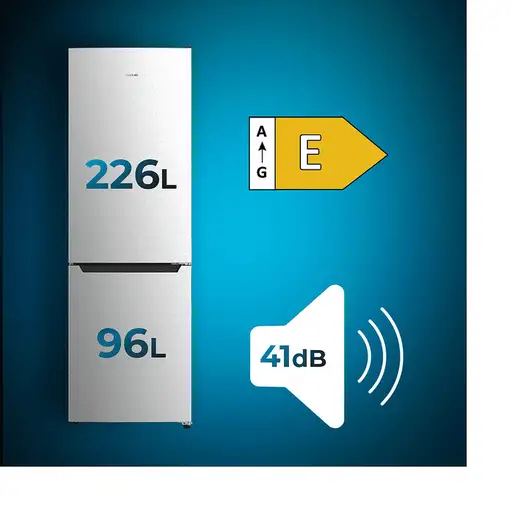 Frigoríficos сombis Independiente 322 L Acero inoxidable 02429 CECOTEC