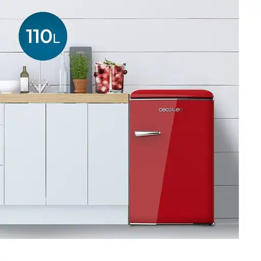 Cecotec 02746 nevera combi Independiente 110 L Rojo
