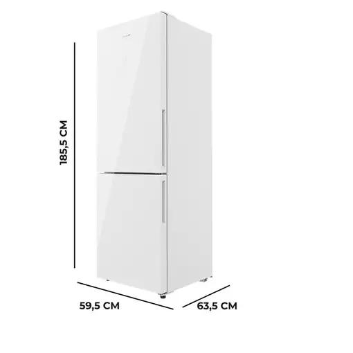 Cecotec Frigorífico combi Bolero CoolMarket Combi 322 White Cristal D