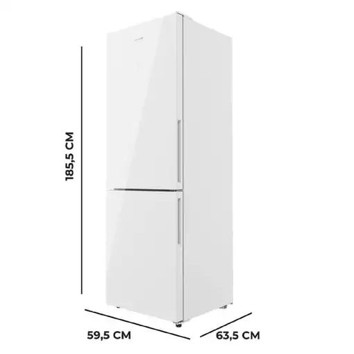 Cecotec Frigorífico combi Bolero CoolMarket Combi 322 White Cristal D