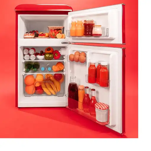 Frigoríficos dos puertas Independiente 86 L Rojo 01895 CECOTEC