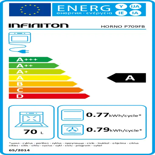 Infiniton P709FB 70 L 3200 W Negro