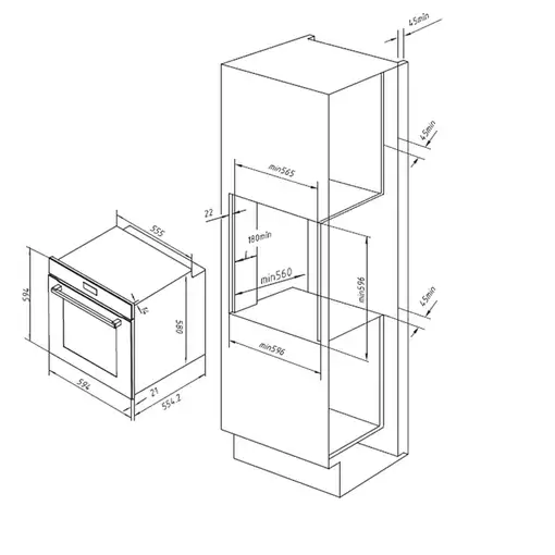 Horno 81 L Negro 02815 CECOTEC