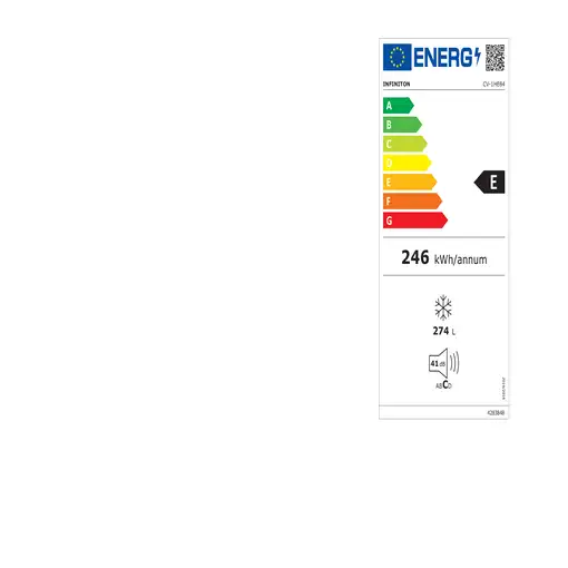 Infiniton CV-1HE84 congelador Congelador vertical Independiente 274 L Blanco