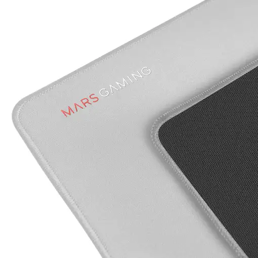 Mars Gaming MMPXLS Plata, Alfombrilla Gaming XL, Doble capa Nanotejido y Goma Natu