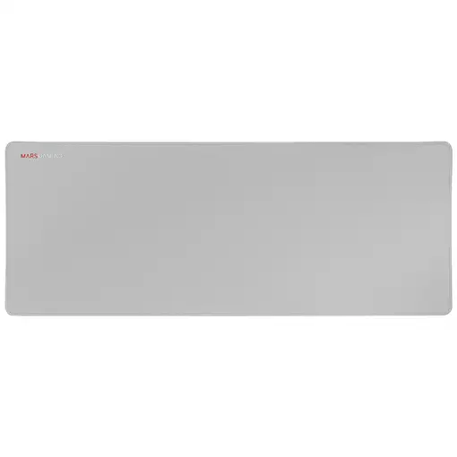 Mars Gaming MMPXLS Plata, Alfombrilla Gaming XL, Doble capa Nanotejido y Goma Natu