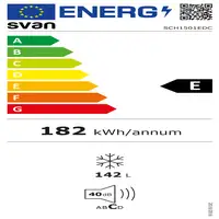 SVAN SCH1501EDC congelador Arcón congelador Integrado 142 L E Blanco