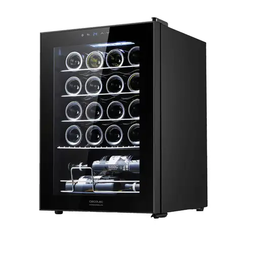 Cecotec 00122 enfriador de vino Nevera de vino Independiente Negro, Transparente 2