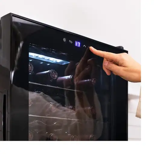 Cecotec 00122 enfriador de vino Nevera de vino Independiente Negro, Transparente 2