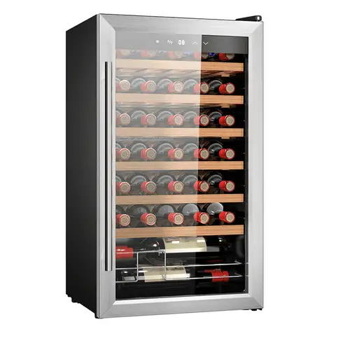 Cecotec 02716 enfriador de vino Nevera de vino Independiente Negro, Plata, Transpa