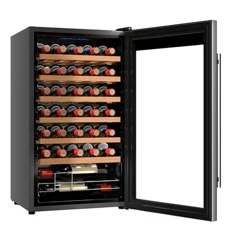 Cecotec 02716 enfriador de vino Nevera de vino Independiente Negro, Plata, Transpa