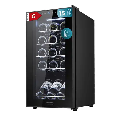 Cecotec 00120 enfriador de vino Nevera de vino Independiente Negro 15 botella(s) Cecotec 00120 enfriador de vino Nevera de vino Independiente Negro 15 botella(s)