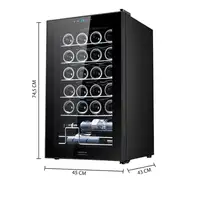 Cecotec 00124 enfriador de vino Nevera de vino Independiente Negro 24 botella(s)