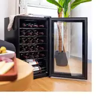 Cecotec 00124 enfriador de vino Nevera de vino Independiente Negro 24 botella(s)