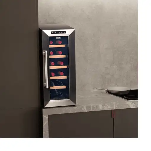 Cecotec 1270 Nevera de vino termoeléctrico Independiente Acero inoxidable 12 botel