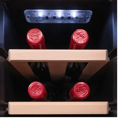 Cecotec 1270 Nevera de vino termoeléctrico Independiente Acero inoxidable 12 botel