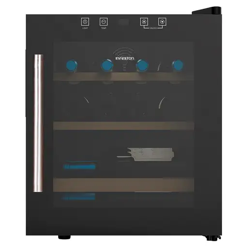 Infiniton WFL-15C Botellero de pie Independiente Negro 15 botella(s)